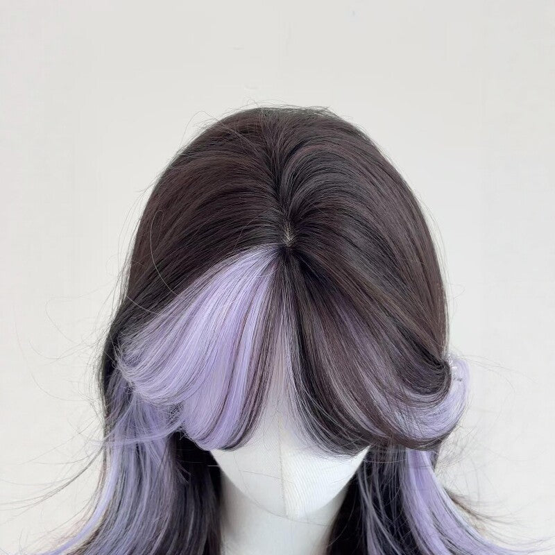 Femme Long Wig Summer Style mince avec Ombre Highlights
