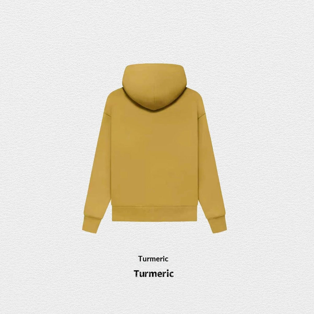 Hoodie d'automne de couleur solide doublée de polaire