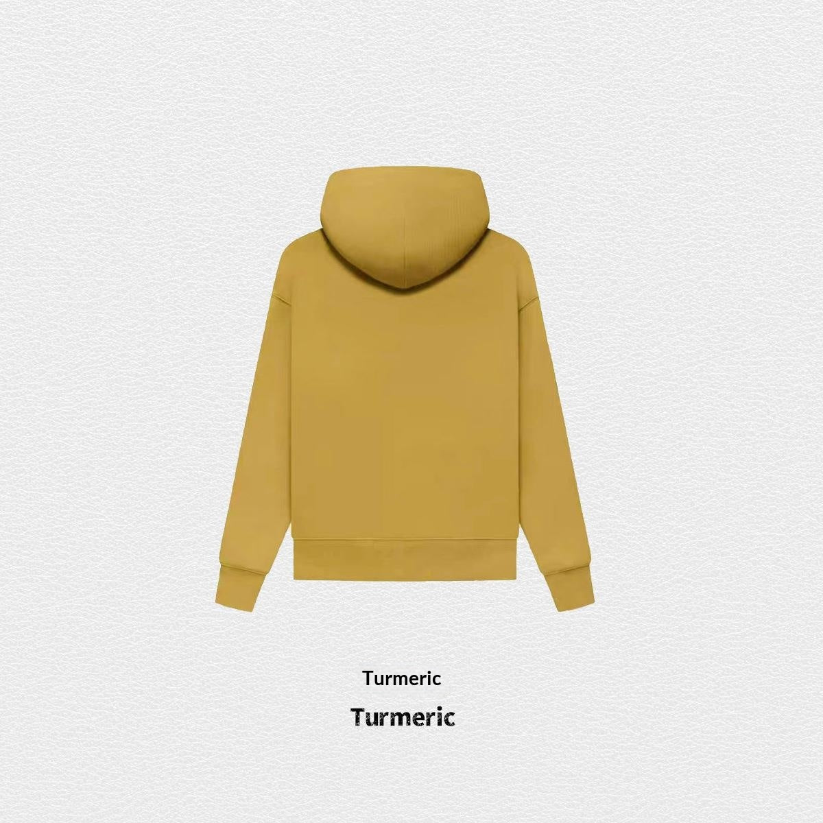 Hoodie d'automne de couleur solide doublée de polaire