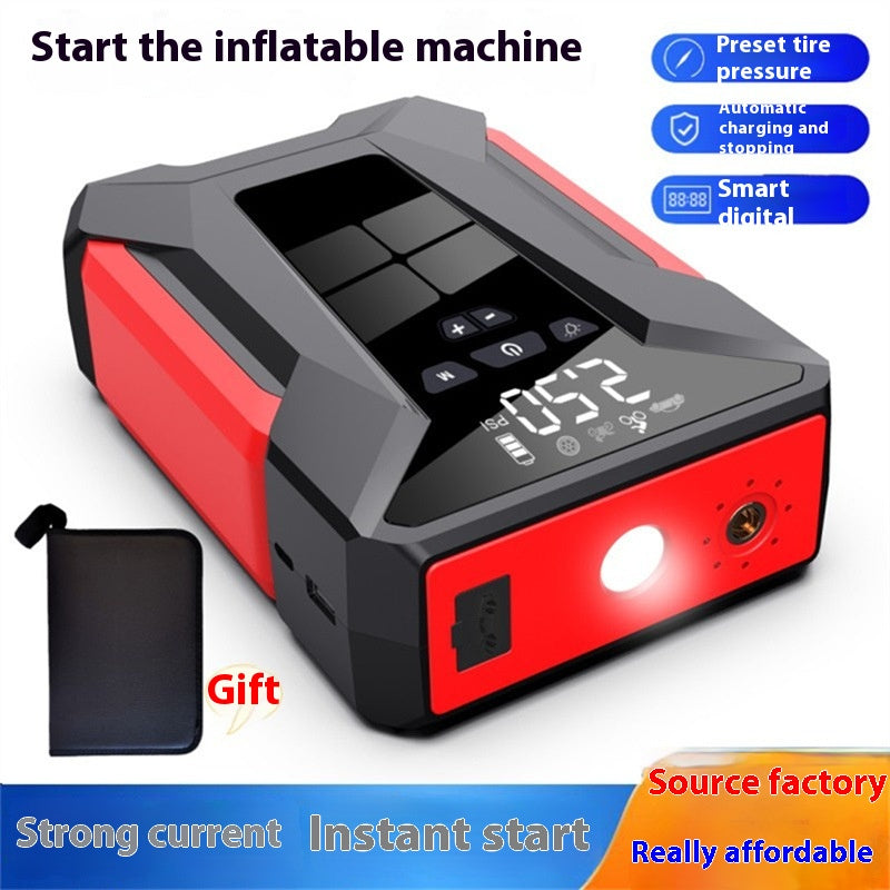Auto Power Bank Alimentation d'urgence de démarrage Machine tout-en-un gonflable 12V