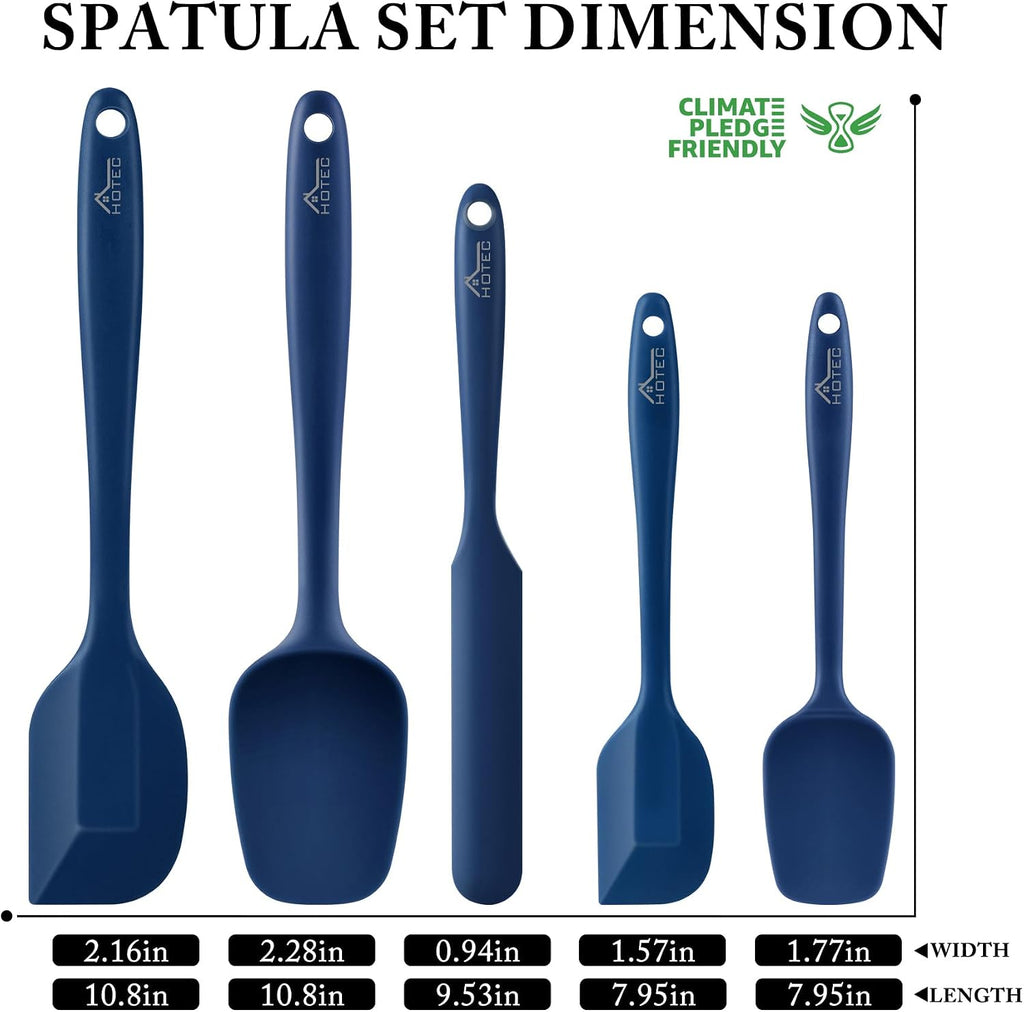 Ensemble de spatules en silicone résistant à la chaleur sans BPA
