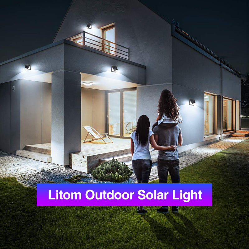 Lampe murale solaire extérieure minimaliste de ménage
