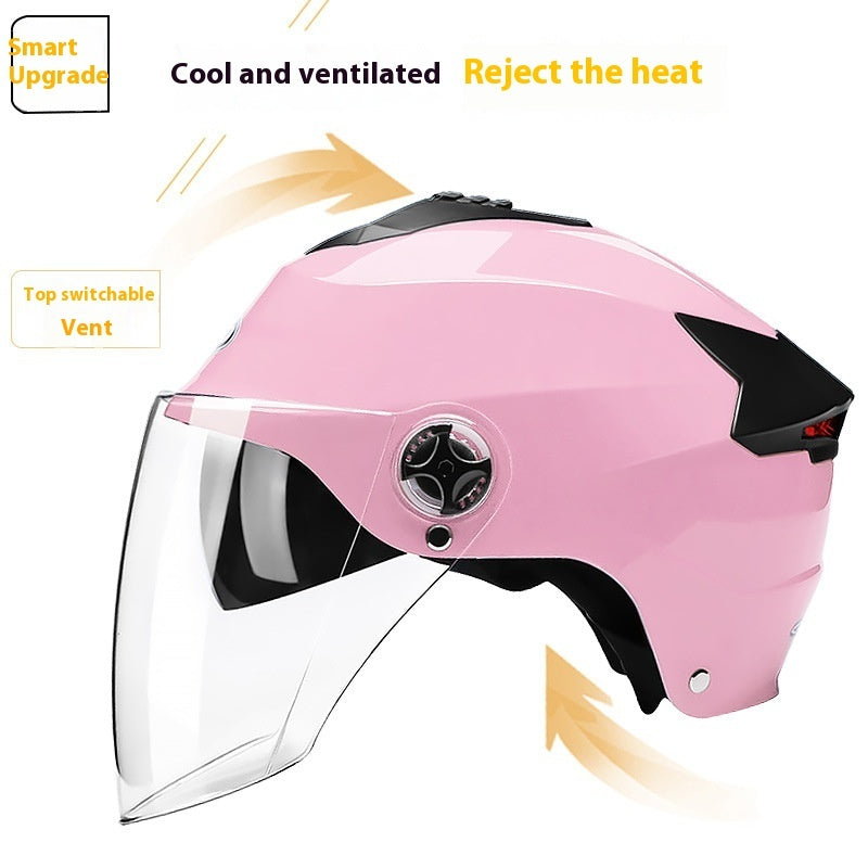 Casque de vélo électrique hommes et femmes quatre saisons casque universel de batterie voiture