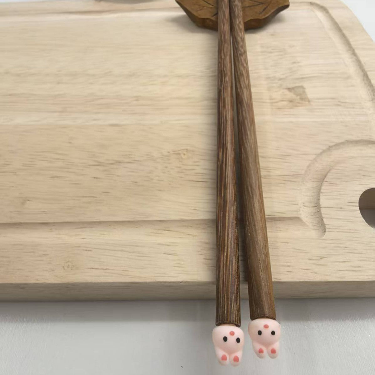 Pioches en bois massif-lapin coupé modèle-18 * 7 * 7cm-pouce aile bois-1 paire
