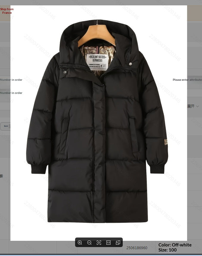 Manteau en coton or noir Hors saison Graphène Unisexe