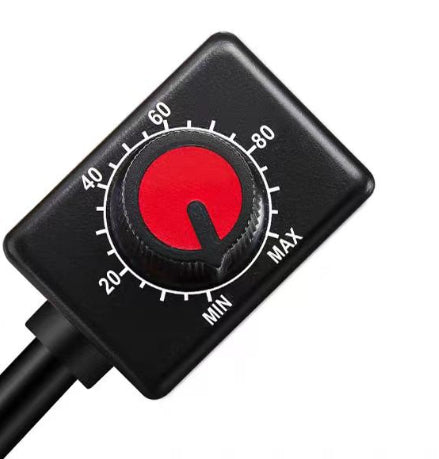 Dimmer with interference protection and anti-slip feature