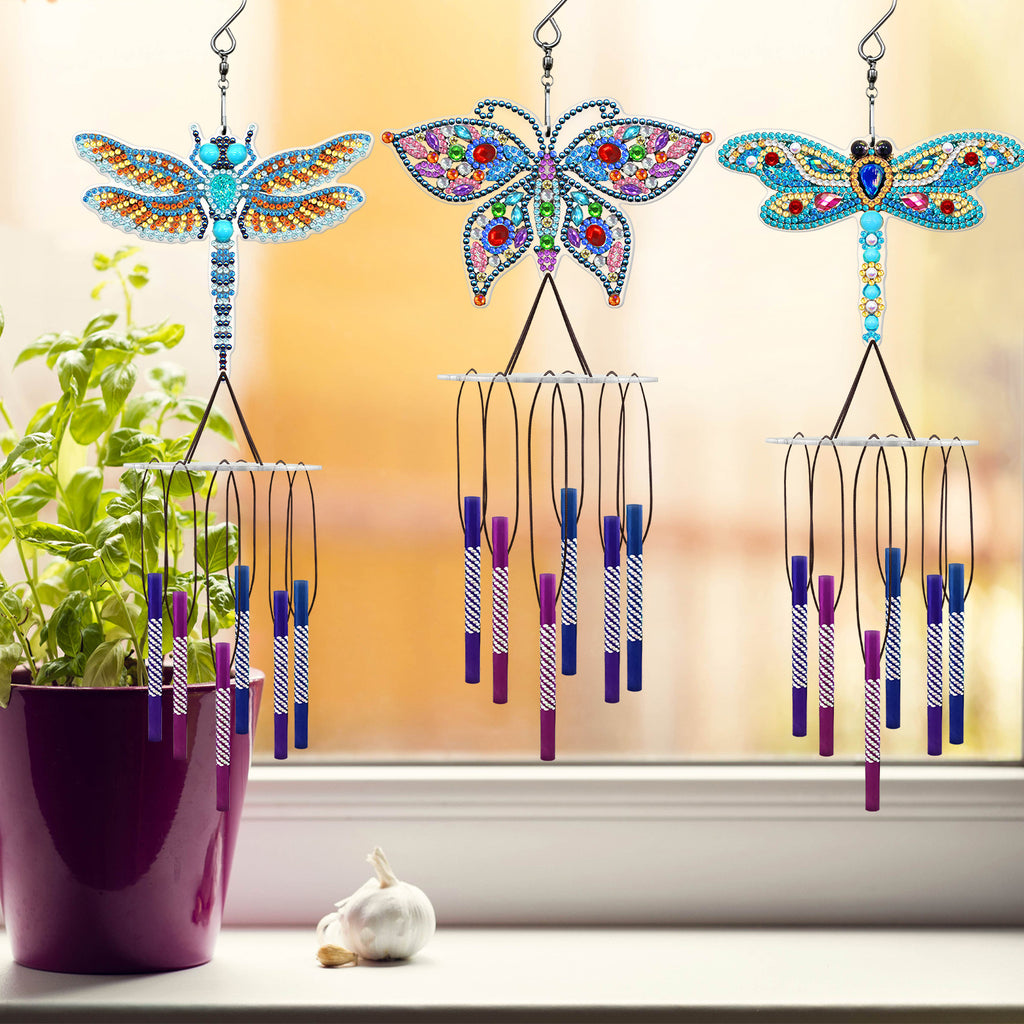 Diamant Peinture Wind Chime Pendentif DIY Handmade Outdoor Sun Catcher