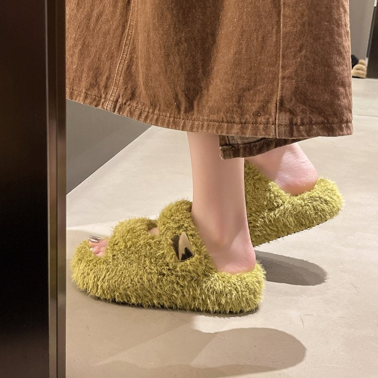 Pantoufles miniatures pour femmes pour l'usure extérieure