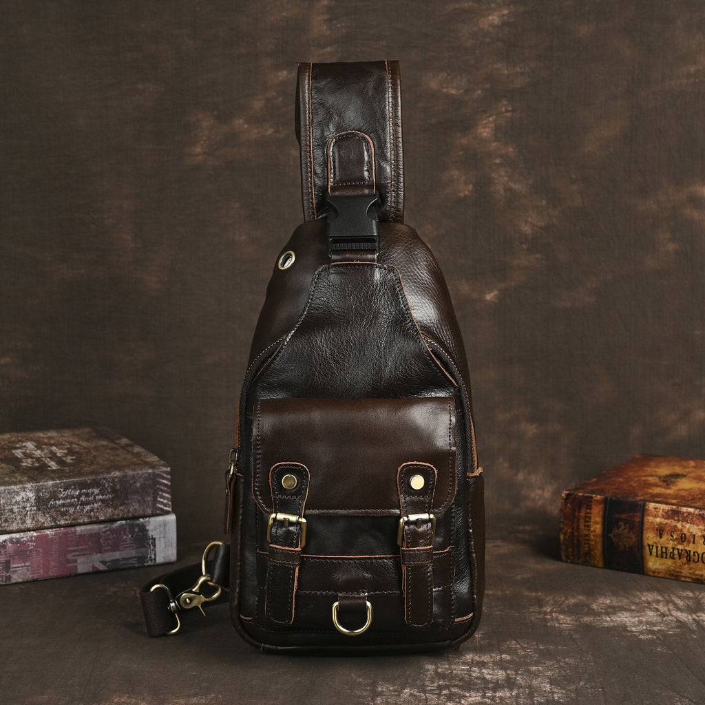 Crazy Horse en cuir Cowhide Vintage Outdoor Multi-usage 8 pouces Cr
