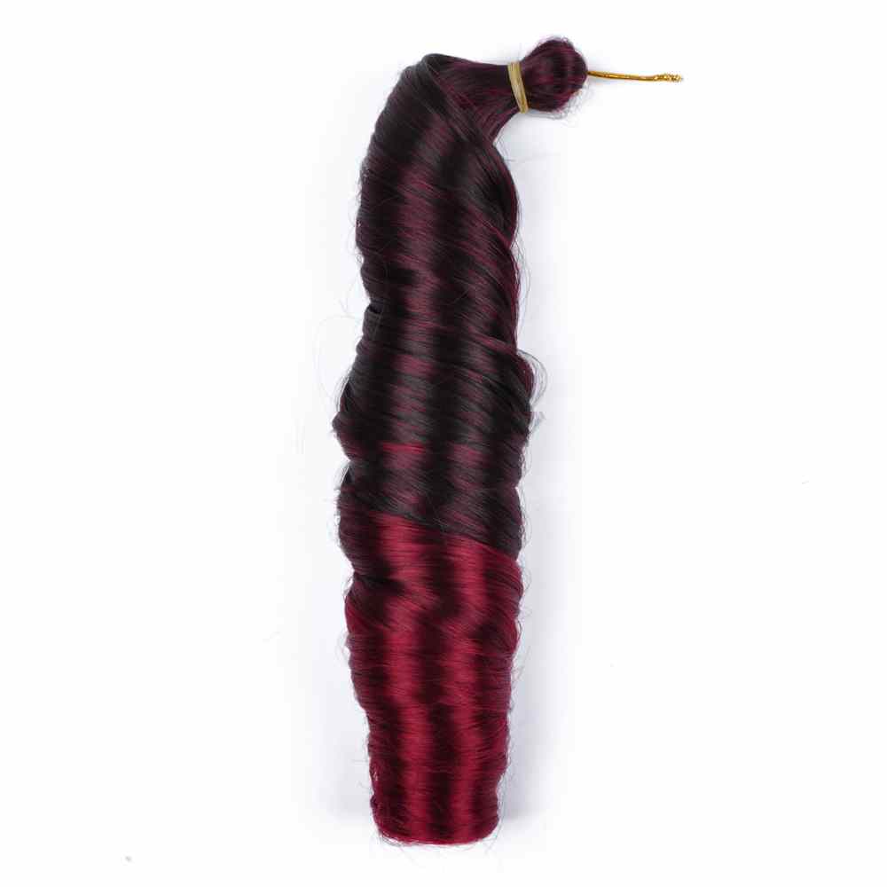22 pouces Français Loose Wave Crochet tresses cheveux