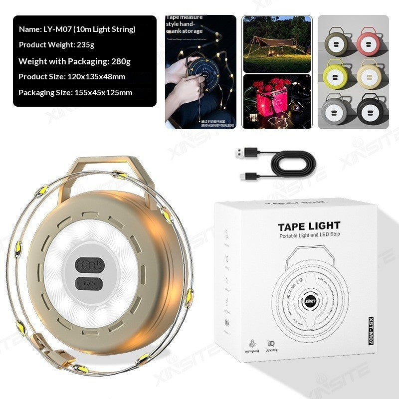 Mesure de bande extérieure Camping Lumières ambulantes extra-longue durée de vie des batteries