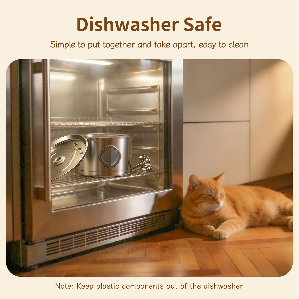 Stainless Steel Cat Water Fountain