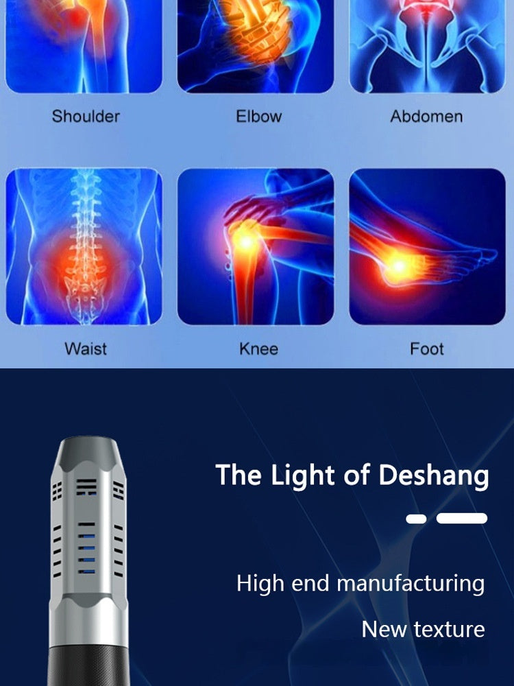 Instrument de physiothérapie Blow Light Wave Pulse Massage Main bouton poussoir Meridian