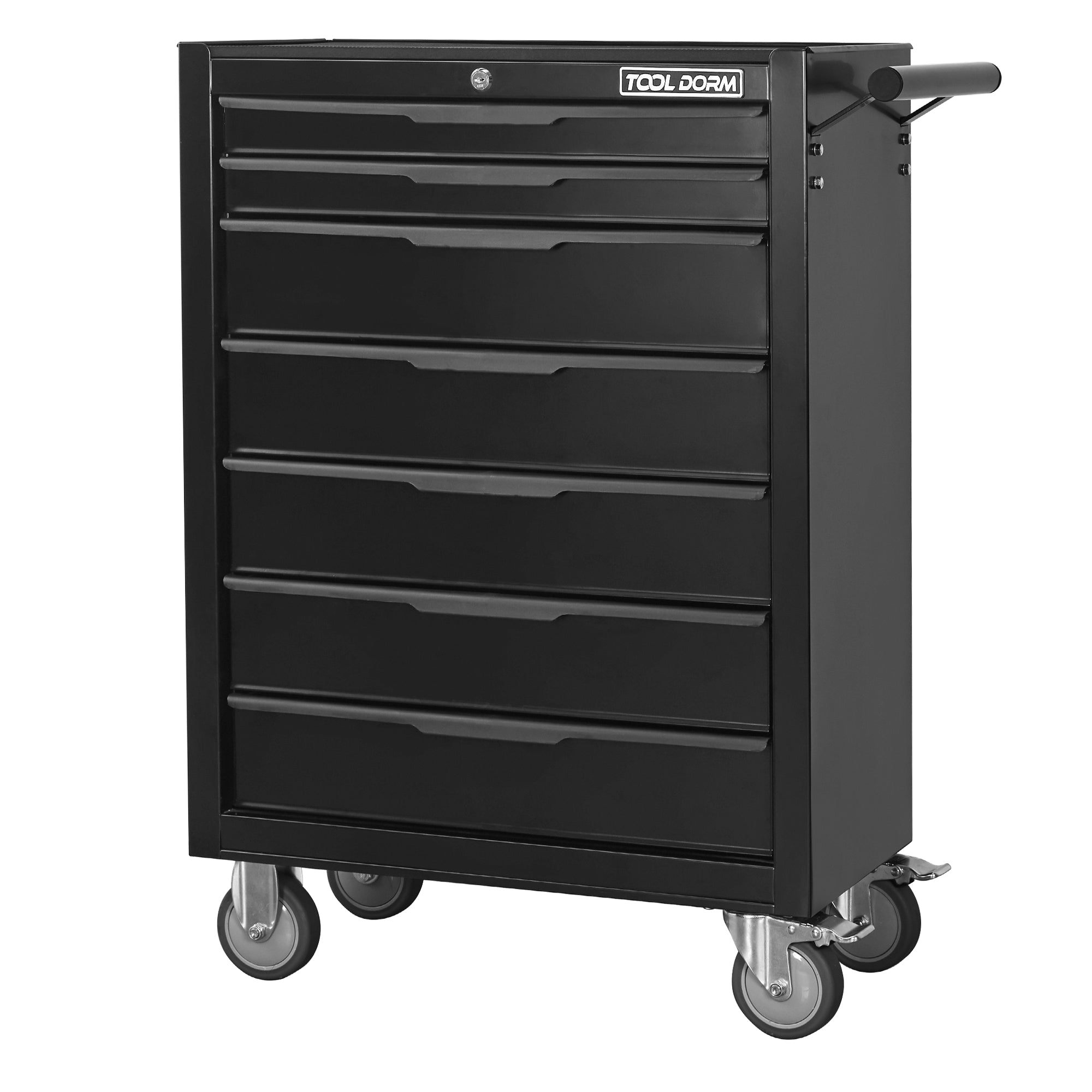Tool Armoire Panier d'outils 24.2 pouces avec tiroirs et roues en métal Rolling Tool Box