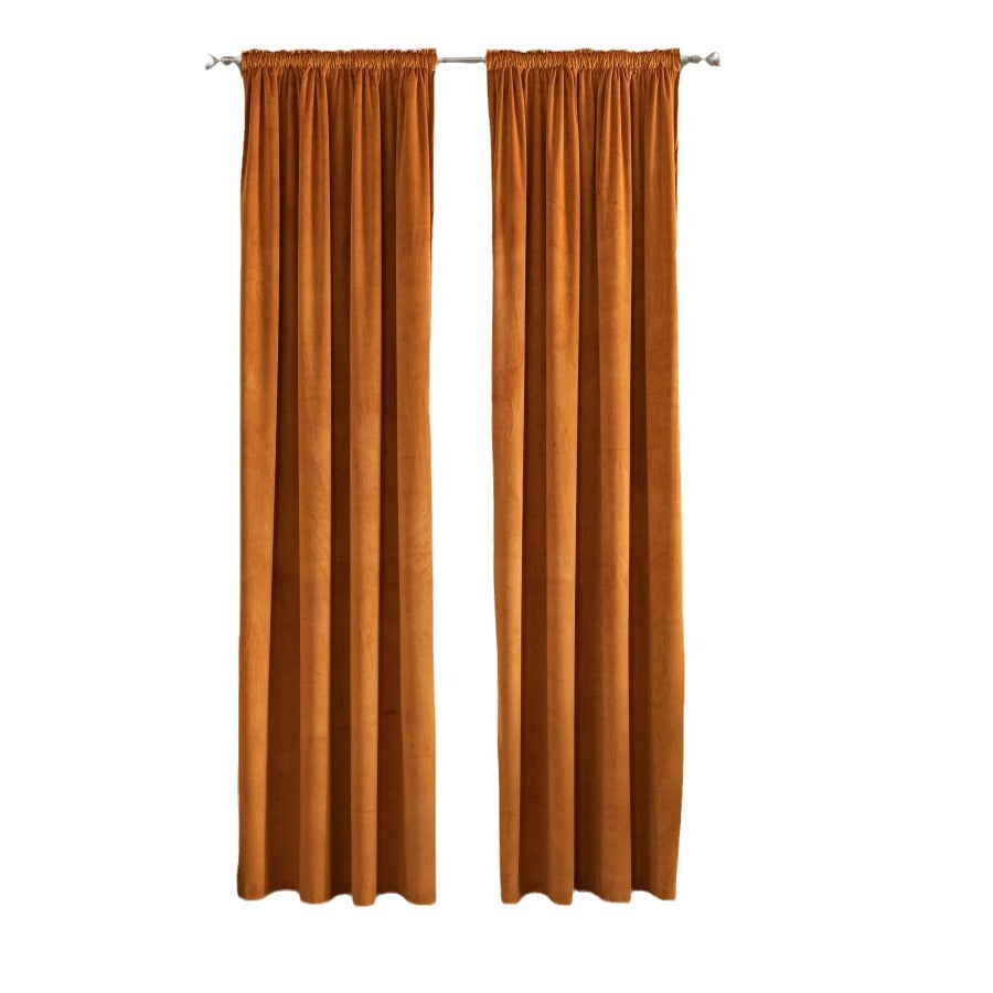 Velvet Luxury Natural Drape Confortable Soft Home Décoration Rideau d'ombrage haute
