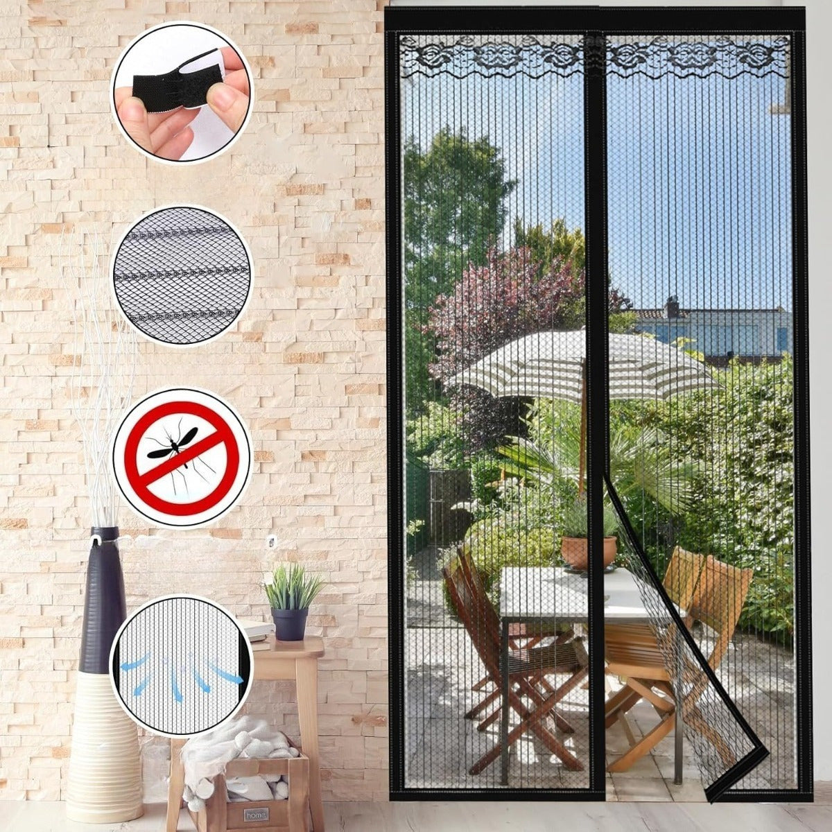 Porte à écran volant (pas de forage nécessaire)