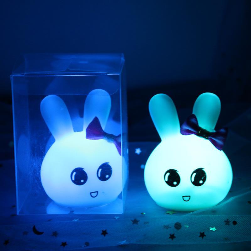 École primaire maternelle Tanabata cadeau mignon lapin lumière de nuit