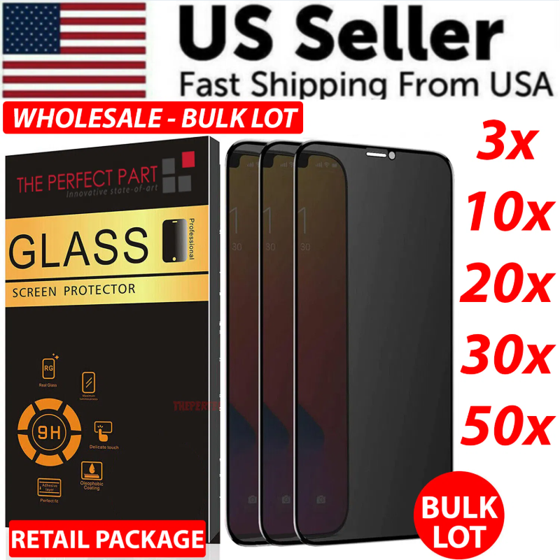 Privacy Screen Protector Tempered Glass Pack