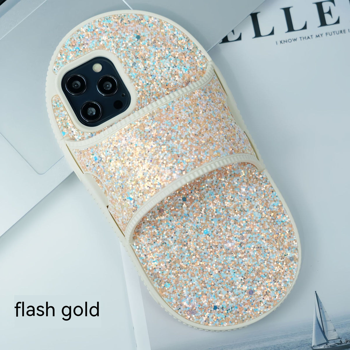 Étui téléphonique pour chaussons en Strass