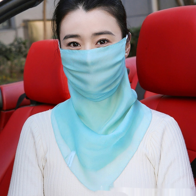 Masque en soie Voile respirante pour femmes