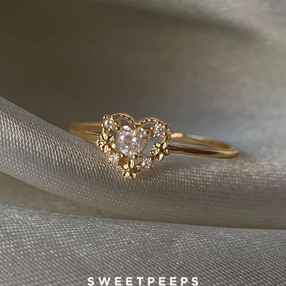 Bague en diamant vintage style français pour femmes