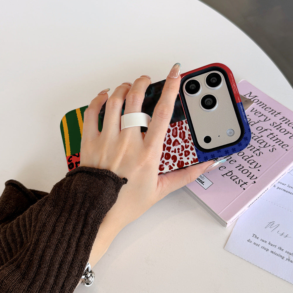 Meilleure vente Film et stand Two-in-one Phone Case