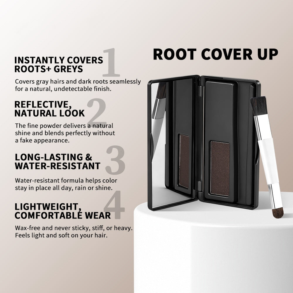 Palette de Contour de Cheveux Poudre de Coiffure Double Couleur Poudre de Contour