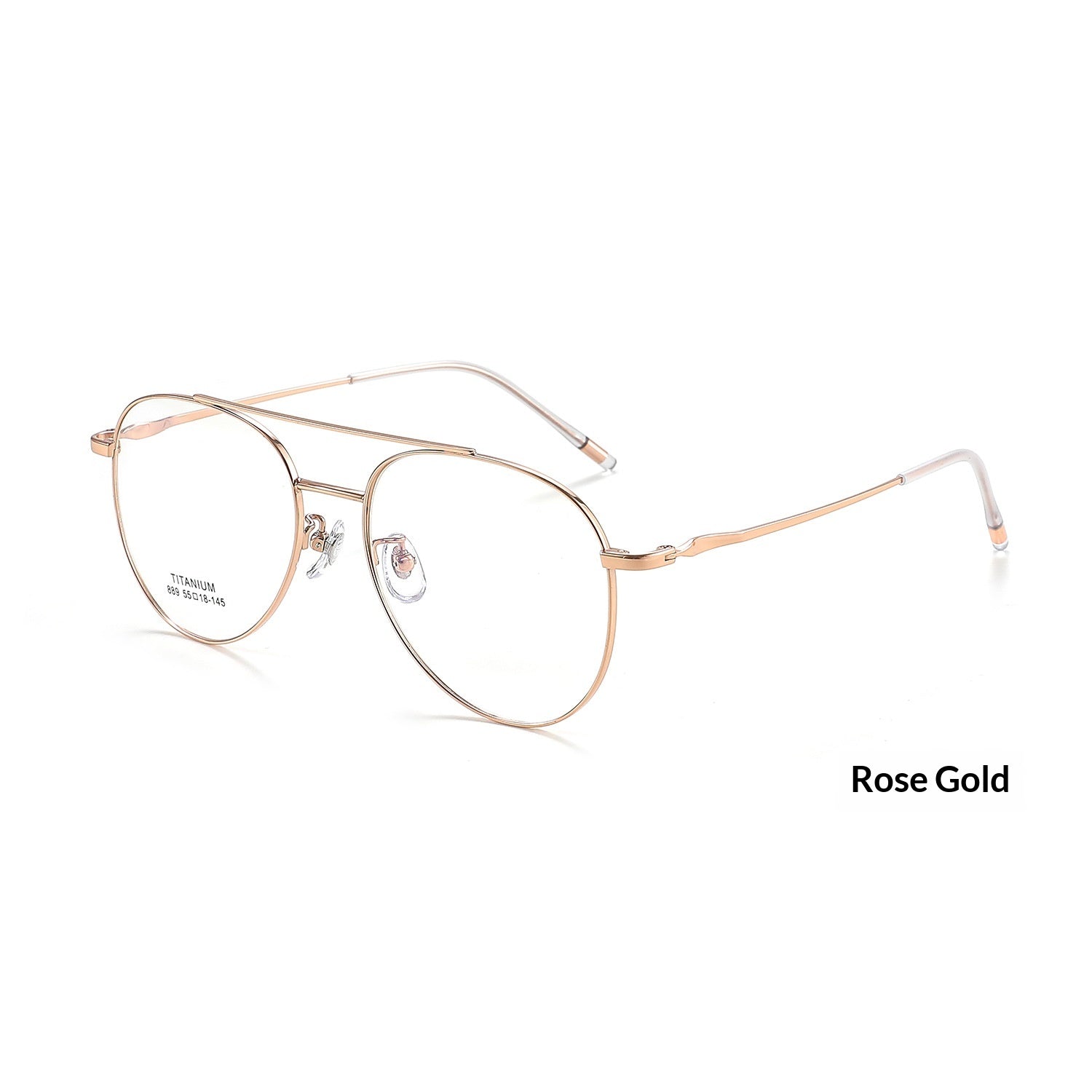Verres de mode rétro en titane