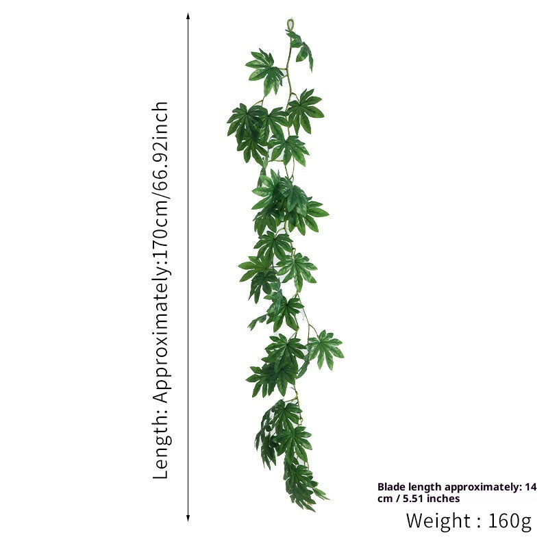 Plantes artificielles vertes de rotin
