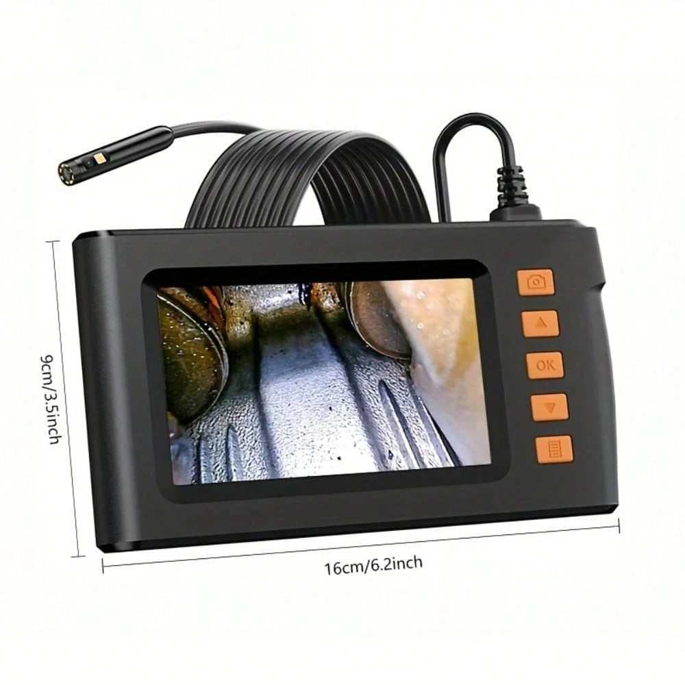 4.3 Verres doubles de pouce Caméra endoscope avec lumière