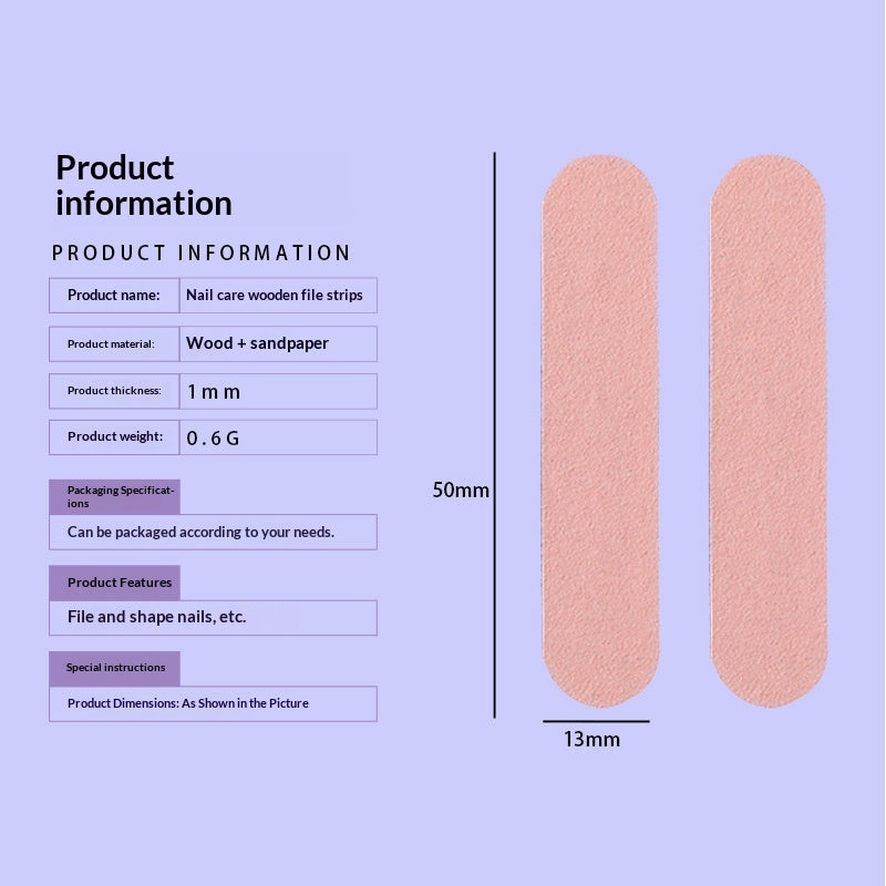 Nail Art Sanding Wood Chips Mini Fichier Nail