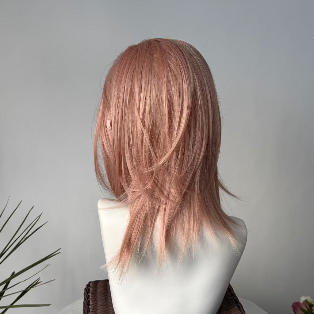 Été Mullet cheveux courts Perruque pleine tête