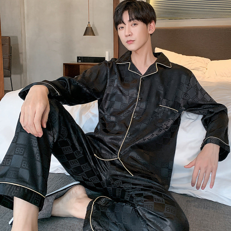 Mode homme Grande taille Pyjama en soie