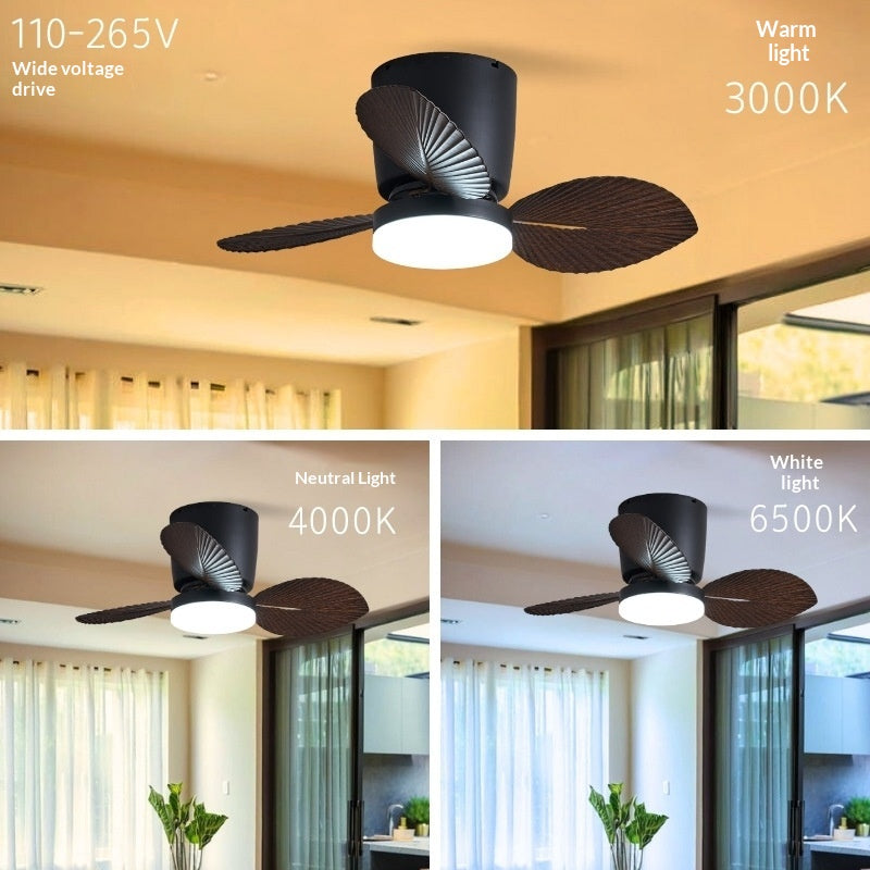 Rétro ventilateur de plafond lumière pour les salles à mangerquiet et élégant