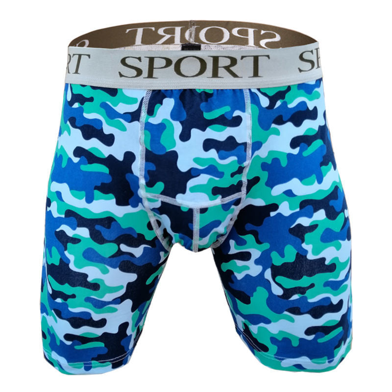 Sous-vêtements en coton pour hommes Camouflage Running Fitness Sports