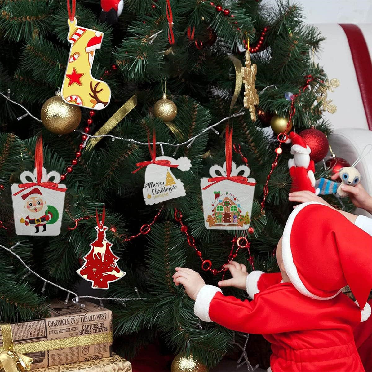Ornement suspendu de Noël acrylique