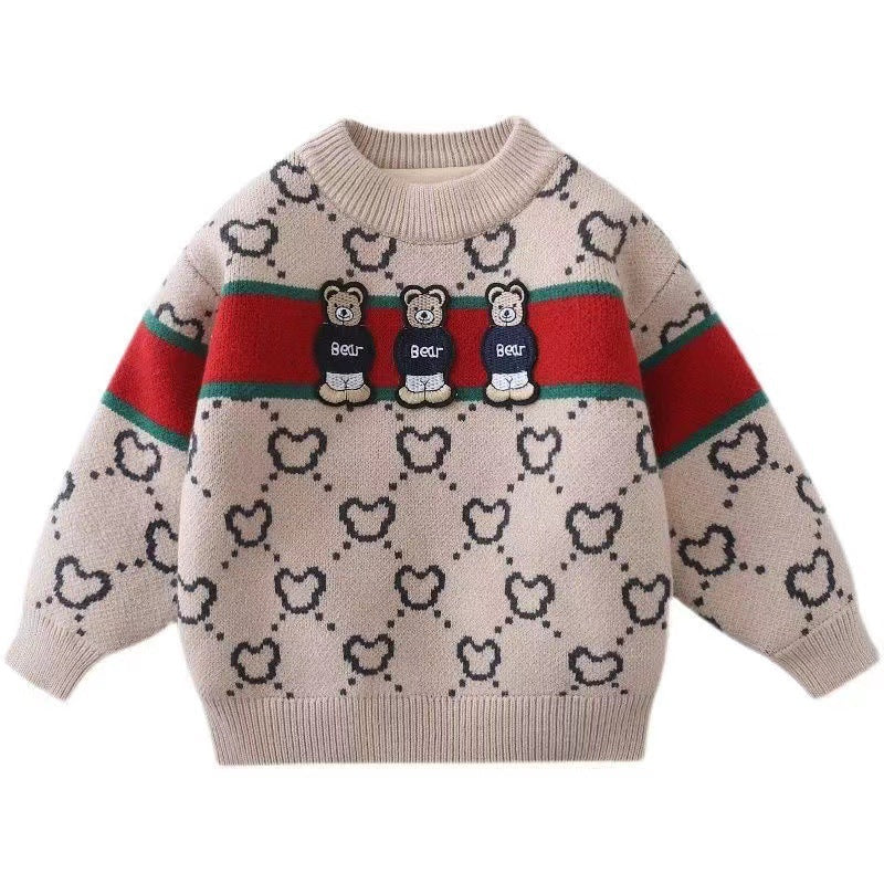 Velours des garçons Épaisseur Sweater filles pullover