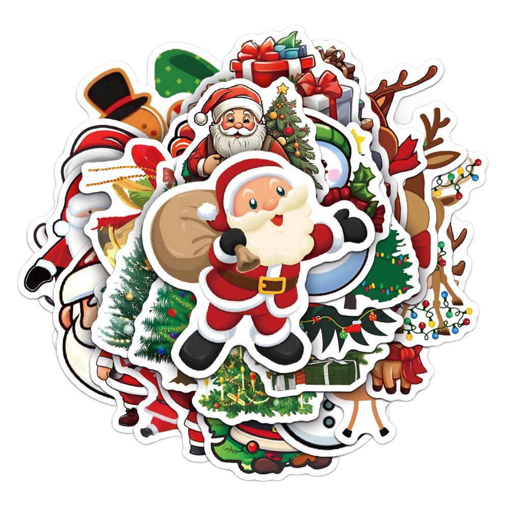 Stickers Stylo Stylo Stylo Scooter Santa Claus Waterproof