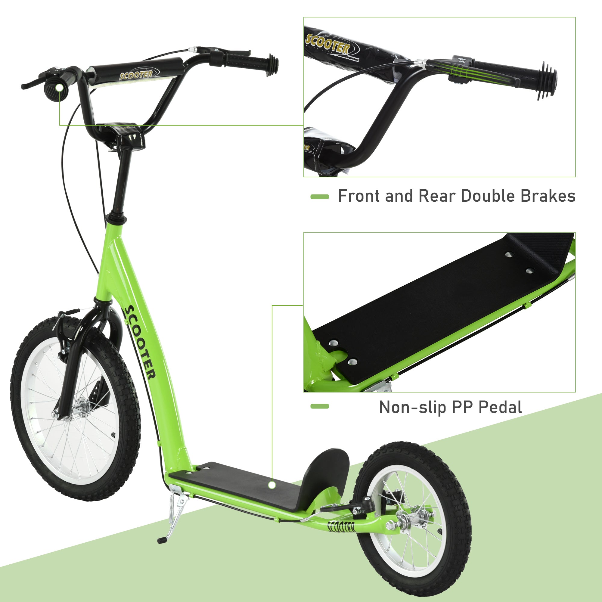 Scooter jeune avec barre réglable