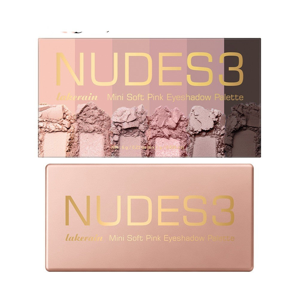 Matte and Shimmer Six-Color Mini Eyeshadow Palette