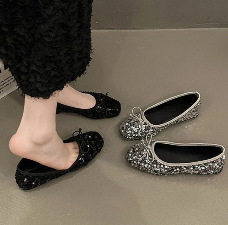 Women's Flat Sequin Versatile Pumps