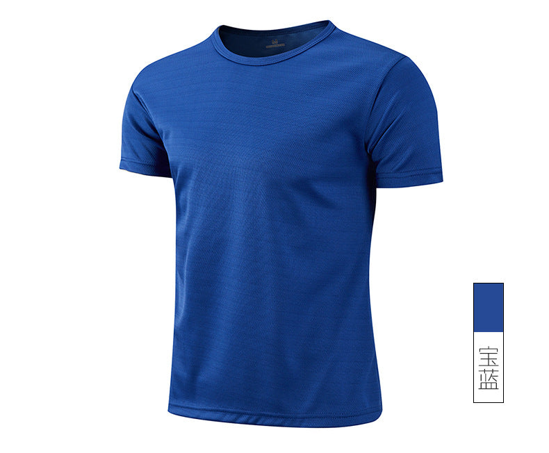 Hommes Col d'équipage Quick Dry manches courtes T Shirts Populaire Européen American Sports Plus Taille T