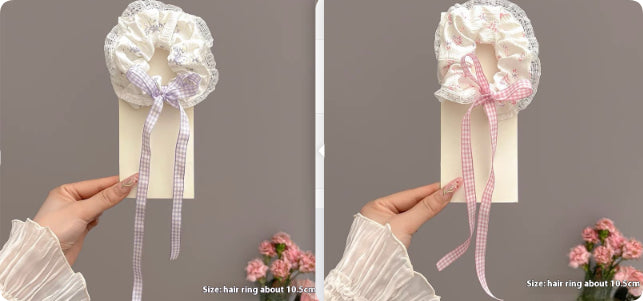 Été Super Fée Sweet Lace Grande Anneau de Cheveux Intestine