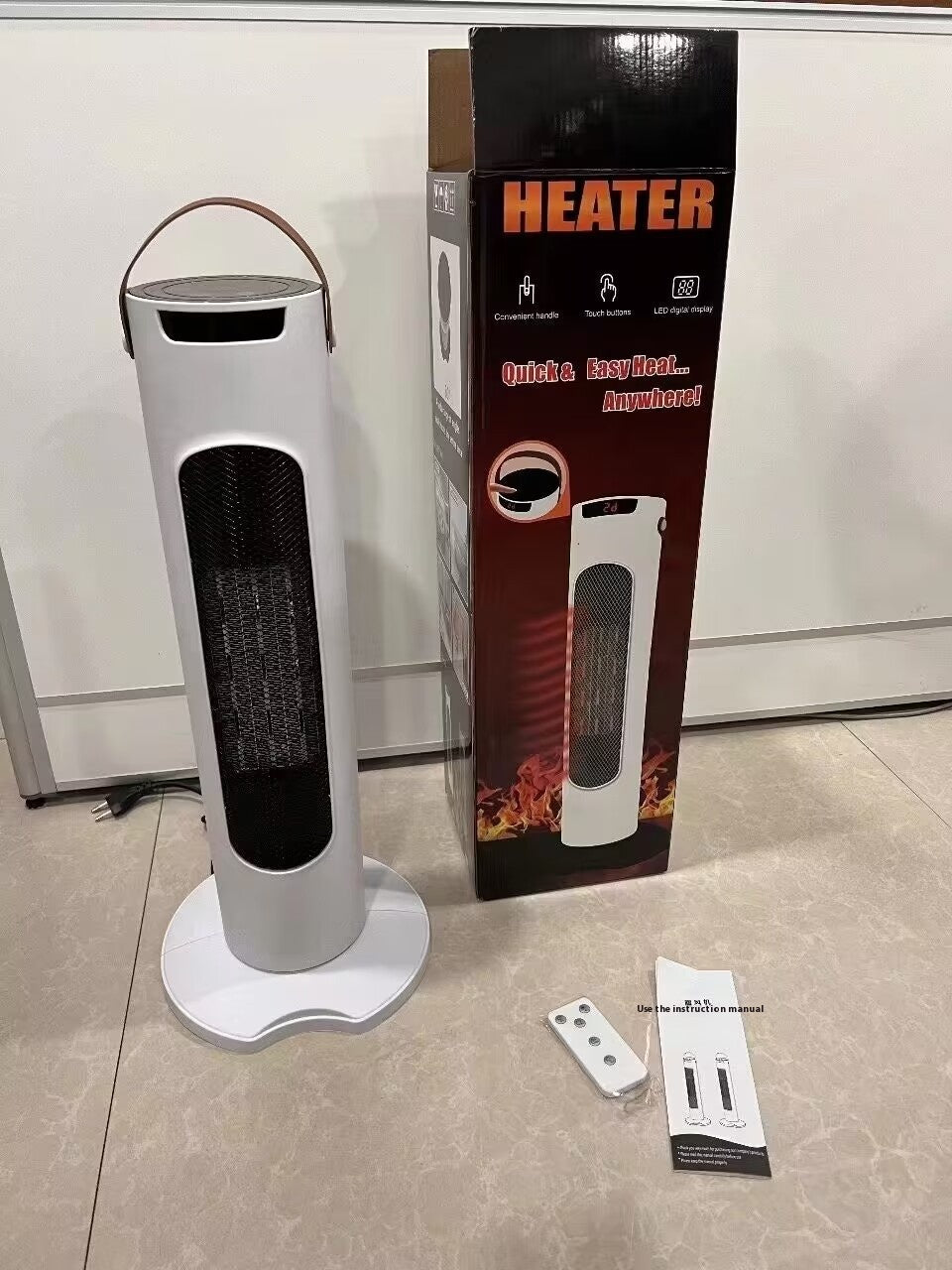 Chauffe-ménage Vertical Intelligent Télécommande Chauffage électrique