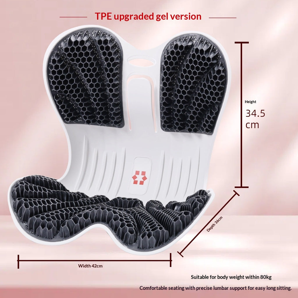 Coussin de soutien lombaire ergonomique de bureau portable