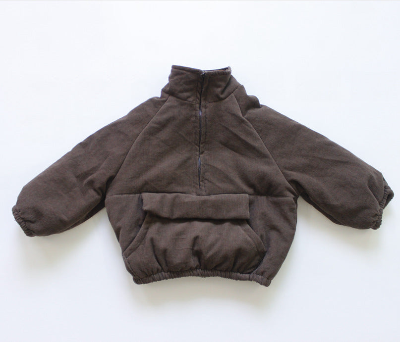 Pull en polaire antique avec veste en coton