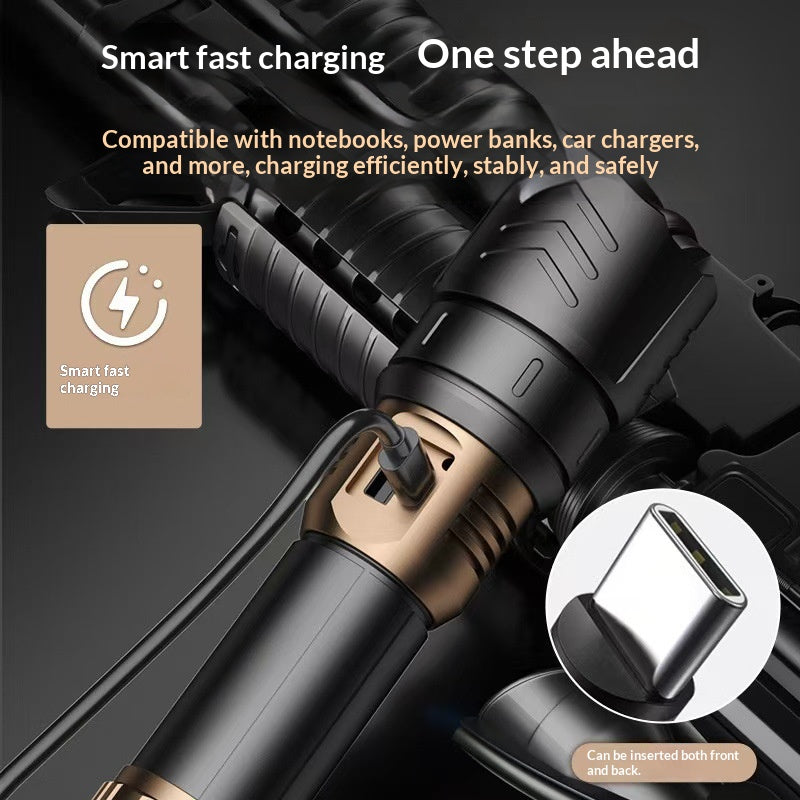 Lampe de poche ultra-brillant Laser ultra-brillant Perle à longue portée à usage extérieur