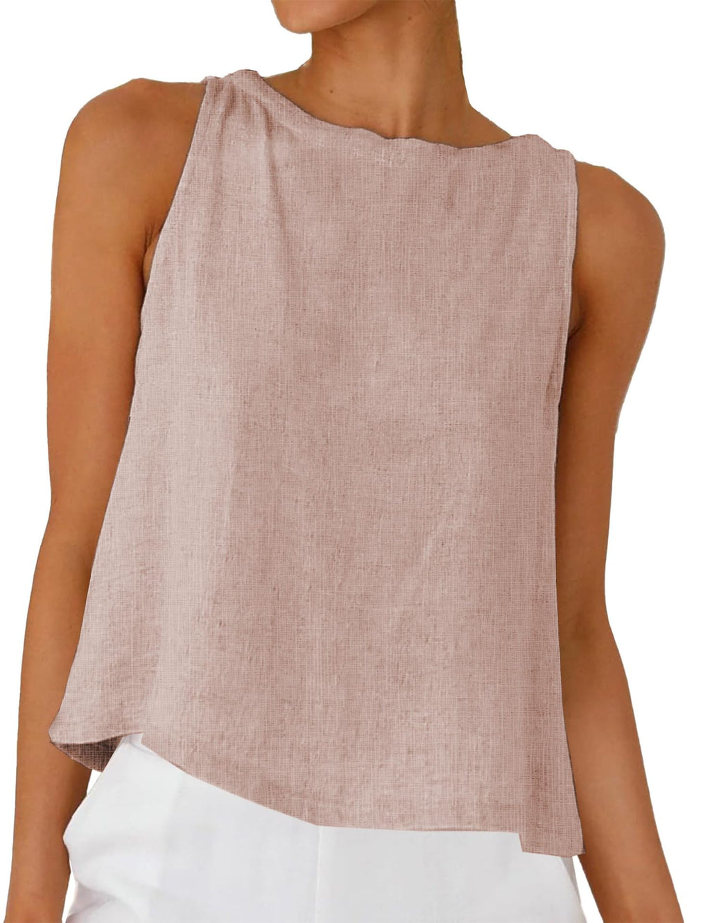 Femmes Col rond Blouse à coupe molle