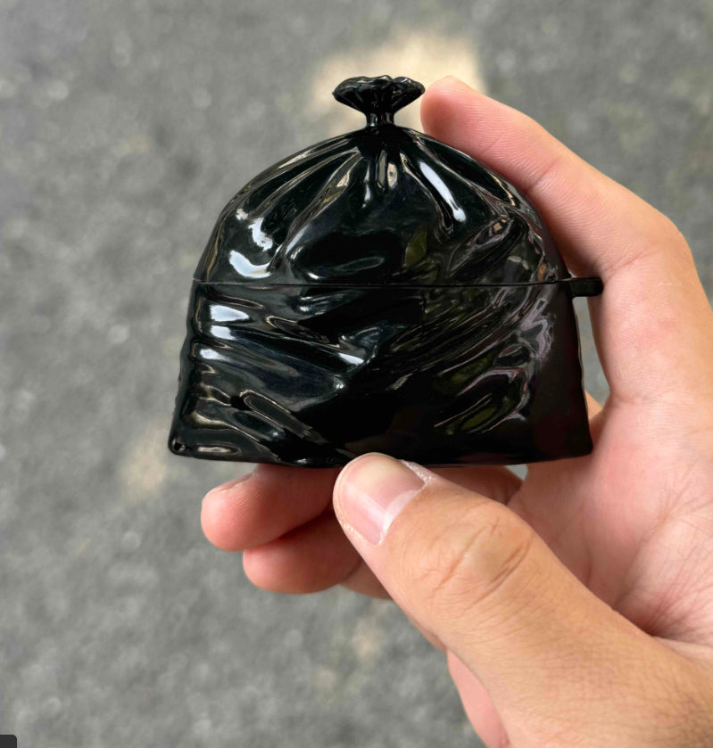 Boîtier d'origine en silicone noir sac d'oreille
