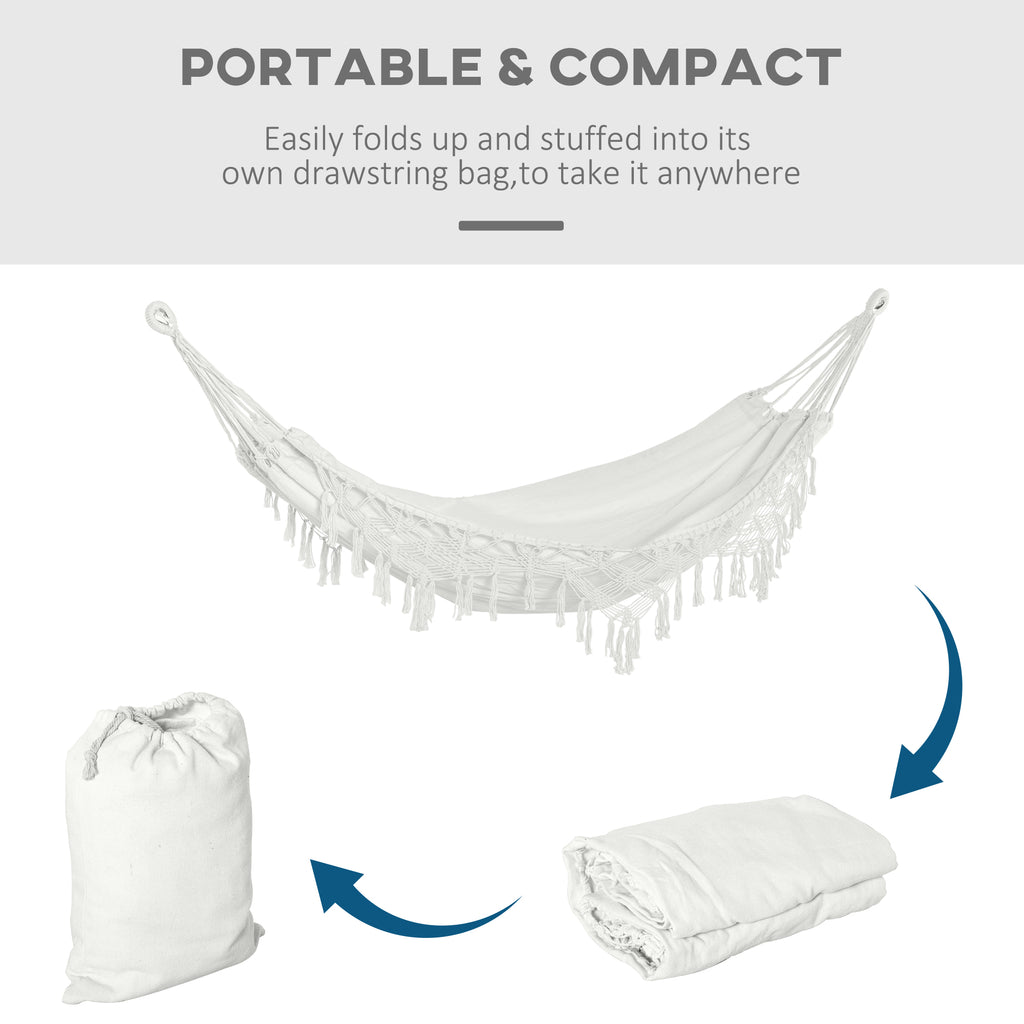 Grand hamac Boho extra avec macrame Tassel Fringe